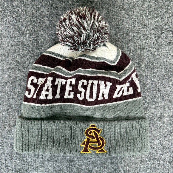 Arizona State Sun Devils Beanie Pom Knit Hat OSFA College‎ Football - Picture 1 of 6